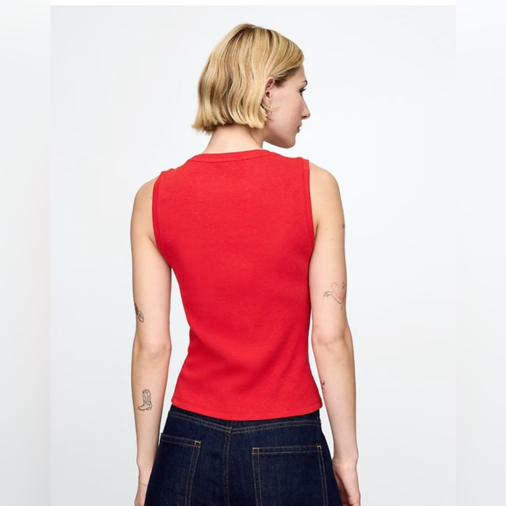 GAP Modern Rib High Neck Top XL TALL New